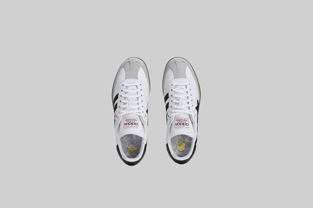 adidas x BAPE Football Samba 'White Black Gum' - JR9245