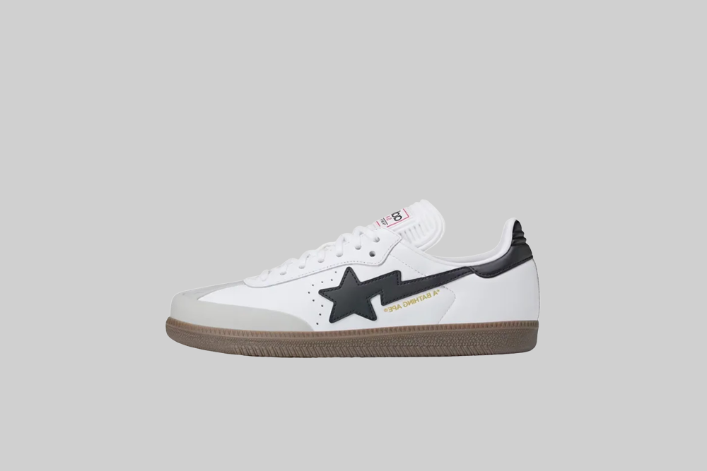 adidas x BAPE Football Samba 'White Black Gum' - JR9245